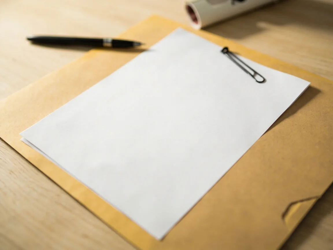 Open manila folder